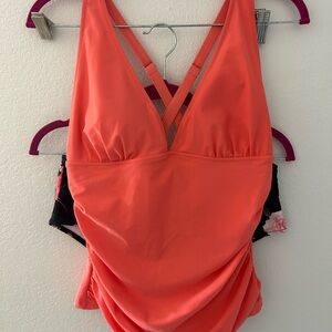 Women's Coral Tankini Swimsuit